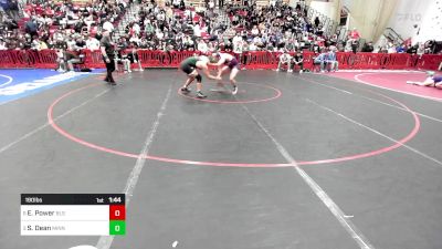 190 lbs Quarterfinal - Eric Power, Boston Latin vs Sam Dean, Minnechaug