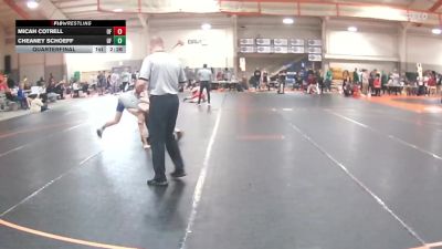 149 lbs Quarterfinal - Cheaney Schoeff, Edinboro vs Micah Cotrell, Findlay