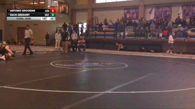 120 lbs Cons. Semi - Zach Gregory, South vs Antonio Grooman, Laramie