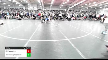 160 lbs Consi Of 64 #2 - Cliff Jr Prescott, VA vs Zion Bowling Hernandez, CA