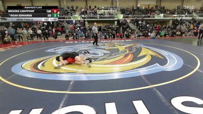 114 lbs Semifinal - Brooke Lightfoot, Tewksbury vs Noah Edwards, Duxbury