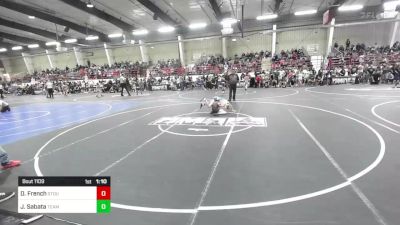 83 lbs Quarterfinal - Daxx French, Stout Wr Acd vs Jayce Sabata, Team Grand Valley Elite