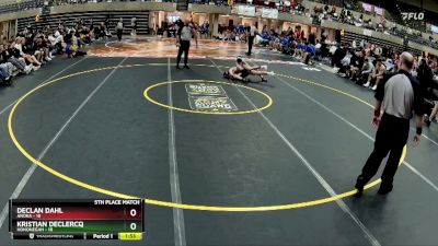 107 lbs Finals (8 Team) - Kristian DeClercq, Hononegah vs Declan Dahl, Anoka