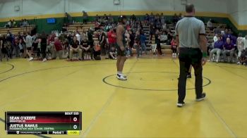 215 lbs Cons. Round 3 - Justus Rawls, PICKERINGTON HIGH SCHOOL CENTRAL vs Sean O`Keefe, Brighton HS