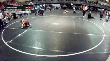 85 lbs Cons. Round 2 - Landon Gomez, Cozad Wrestling Club vs Sebashtian Stander, MWC Wrestling Academy