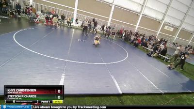 84 lbs Champ. Round 1 - Khye Christensen, Bear River WC vs Stetson Richards, Champions WC