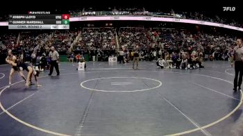 3A 132 lbs Cons. Round 2 - Gunner Marshall, East Henderson High School vs Joseph Lloyd, Union Pines