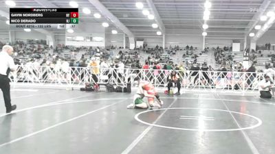 132 lbs Consi Of 64 #2 - Gavin Nordberg, NY vs Nico DeRado, NJ