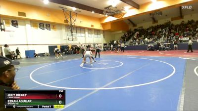 150 lbs 3rd Place Match - Ezrah Aguilar, Bagdad HS vs Joey Dickey, Camp Verde