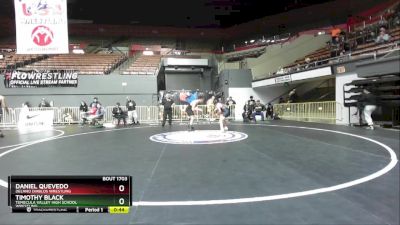 157 lbs Cons. Round 3 - Timothy Black, Temecula Valley High School Wrestling vs Daniel Quevedo, Delano Diablos Wrestling