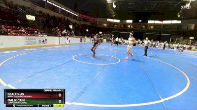 144 lbs Champ. Round 2 - Malik Cain, Tempe High School vs Beau Blas, Mountain View Marana