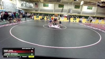 60 lbs Champ. Round 1 - Rory Dahl, Baker Wrestling Club vs Jasper Himanga, Beresford Youth Wrestling