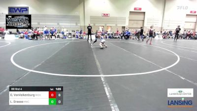 91 lbs Rr Rnd 4 - Grayson VanValkenburg, Michigan Premier WC - (A) vs Luca Grasso, MWC Wrestling Academy