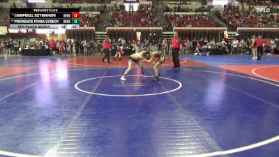 106 lbs 5th Place Match - Prudence Fiona Lybeck, Darkhorse Wrestling Club vs Campbell Szymanski, Helena Wrestling Club
