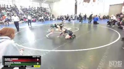 108 Girls Cons. Semi - Alina Carino, Otay Ranch vs Natasha Mason, Olympian