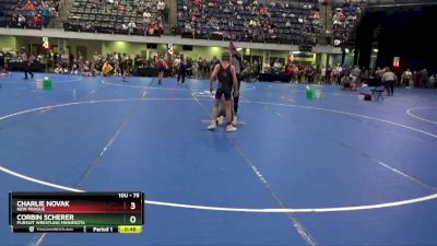 75 lbs Champ. Round 2 - Charlie Novak, New Prague vs Corbin Scherer, Pursuit Wrestling Minnesota