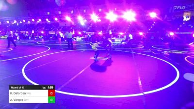 95 lbs Round Of 16 - Kasseus Delarosa, Valley Bad Boys vs Alfredo Jr Vargas, Slyfox