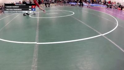 106 lbs 3rd Place Match - Chase Ramsay, Ranger Elite WC vs Peyton Friedman, NOVA Wrestling Club