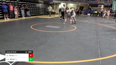 110 lbs Consi Of 16 #2 - Liam Purdy, Grove City vs Levi Wood, Philipsburg-Osceola