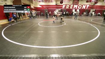 130 lbs Cons. Round 2 - Kylie Gutierrez, Angelo Rodriguez vs Chloe Nichols, Gilroy