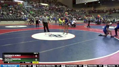 5A 120 lbs Quarterfinal - Faith Howerton, Arkadelphia vs Kaydence Noble, Greenbrier