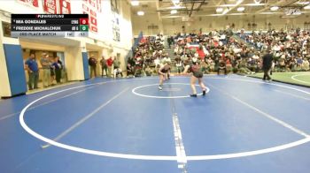 Girls 115 lbs 3rd Place Match - Mia Gonzales, Lynbrook Girls vs Freddie Michalchuk, Riordan Girls