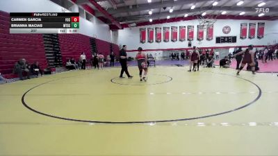 207 lbs Round 2 (3 Team) - Brianna Macias, Mt. San Antonio College vs Carmen Garcia, Fresno City College