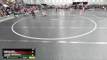 120 lbs Champ. Round 2 - Carter Heimerman, Kewaskum vs Daelin Cody, Green Lake/Princeton