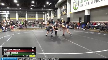 124 lbs Round 5 (6 Team) - Kaylee Bedsole, Doomsday vs Breanna Johnson, BVWC