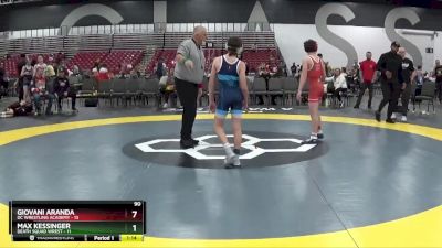 90 lbs Placement Matches (8 Team) - Max Kessinger, Death Squad Wrest vs Giovani Aranda, DC Wrestling Academy