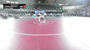 Boys 4A 190 lbs Champ. Round 1 - Kannon Freschette, Camas vs Alijah Torres, Union