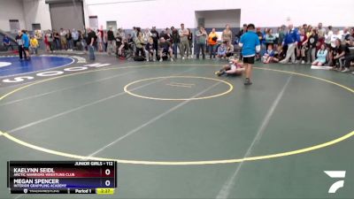 112 lbs Round 2 - Kaelynn Seidl, Arctic Warriors Wrestling Club vs Megan Spencer, Interior Grappling Academy