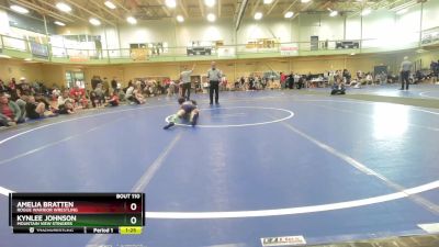 68-76 lbs Round 2 - Amelia Bratten, Rogue Warrior Wrestling vs Kynlee Johnson, Mountain View Stingers