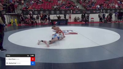 51 kg Rnd Of 64 - Carson Worthen, Bozeman Wrestling Club vs Mason Katschor, Dundee Wrestling Club