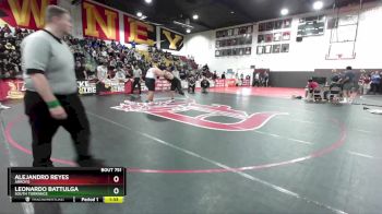 285 lbs 1st Place Match - Alejandro Reyes, Arroyo vs Leonardo Battulga, South Torrance