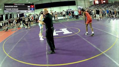 132 lbs Champ. Round 2 - Sebastien Jean, Warren Wrestling Academy vs Shane Stream, Thunderbird Wrestling Club