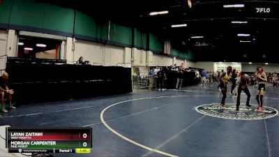 107 lbs Quarterfinal - Layan Zaitawi, West Forsyth vs Morgan Carpenter, Pine Forest