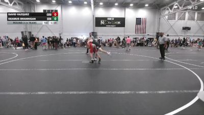 126 lbs Round 3 (4 Team) - Seamus Brannigan, South Side WC Black vs David Vazquez, Cordoba Trained