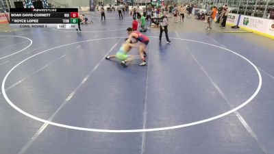 Junior Boys - 165 lbs Cons. Round 2 - Noah Davis-Cornett, Indiana vs Royce Lopez, Toss Em Up Wrestling Academy