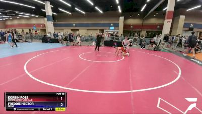 144 lbs Cons. Round 4 - Korbin Ross, Coyote Wrestling Club vs Freddie Hector, Texas