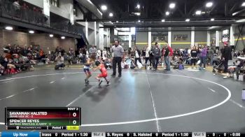 46 lbs Round 1 (4 Team) - Spencer Reyes, Hastings Wrestling Academy vs Savannah Halsted, Grand View WC