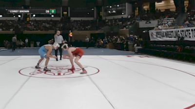 132-4A/3A Quarterfinal - Reese Davis, Gov. Thomas Johnson vs Corey Brown, Chesapeake-AA