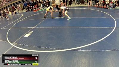 75-80 lbs Round 5 - Reagan Hicks, Wayne Wrestling Club vs Demi Hoskins, Sanderson Wrestling Academy