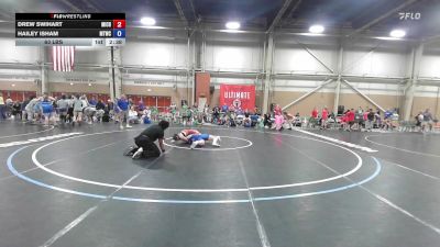 63 lbs Rr Rnd 1 - Drew Swihart, Michigan Wrestling Academy - GHSE vs Hailey Isham, Maine Trappers Blue - GHSE