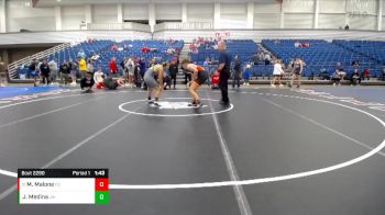 116 lbs Cons. Round 5 - Marcus Malone, Center Grove vs Joshua Medina, Clay