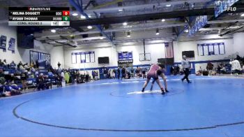 Girls 138 lbs Cons. Round 3 - Melina Doggett, George County High School vs Ryder Thomas, Ocean Springs Women