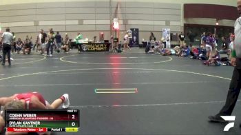 115 lbs Round 2 (6 Team) - Coehn Weber, American Gladiators-Thunder vs Dylan Kantner, Elite Athletic Club