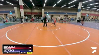 86 lbs Quarterfinal - Costa Tuttle, 3F Wrestling vs Witt Brown, Omada Kitrinos Wrestling Club