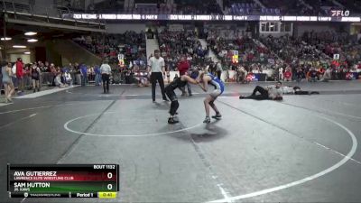 101 lbs Cons. Round 3 - Ava Gutierrez, Lawrence Elite Wrestling Club vs Sam Hutton, Jr. Kaws