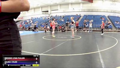 115-120 lbs Round 1 - Brooke Lynn Fuller, IN vs Kaura Coles, MT